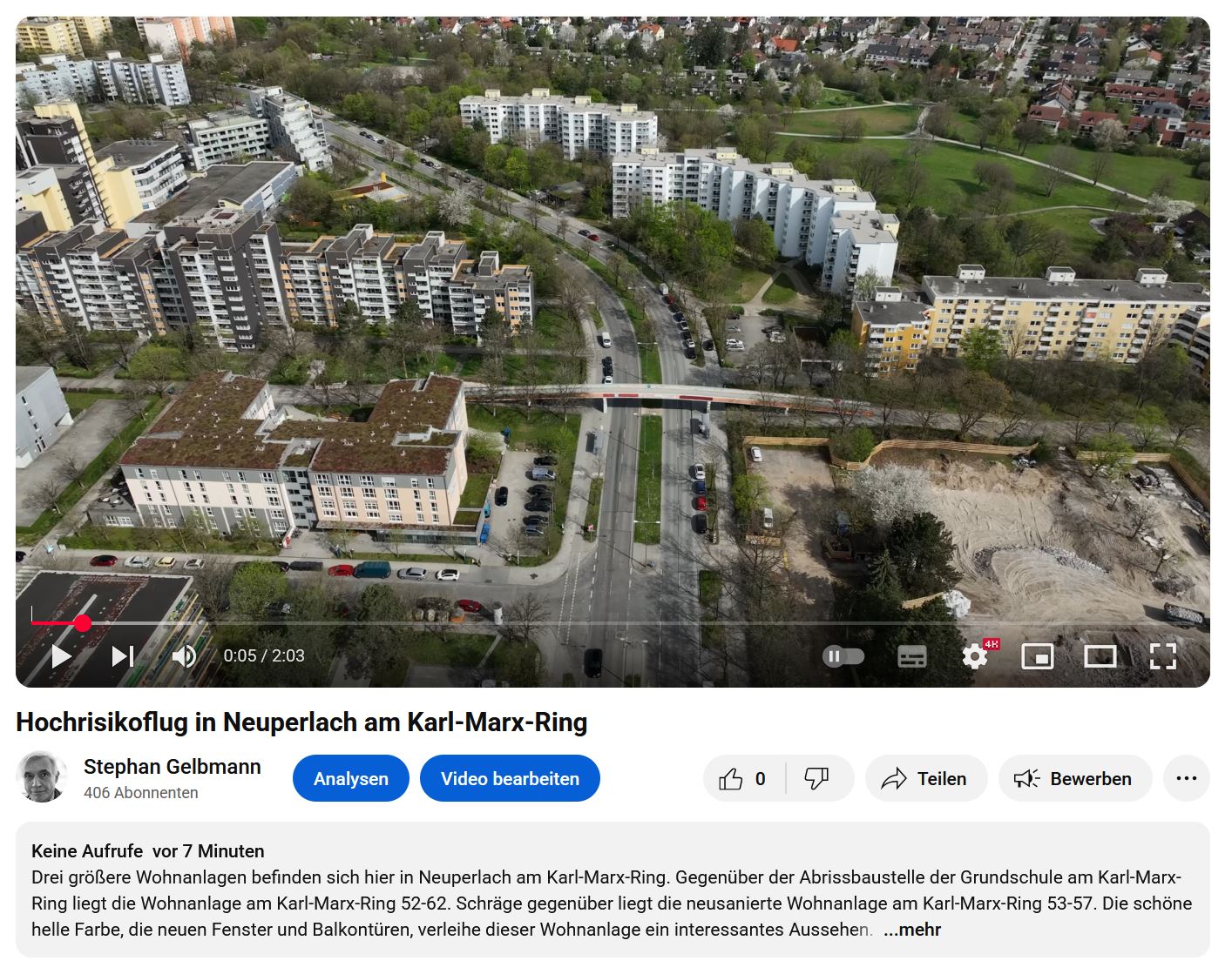 Video am Karl-Marx-Ring