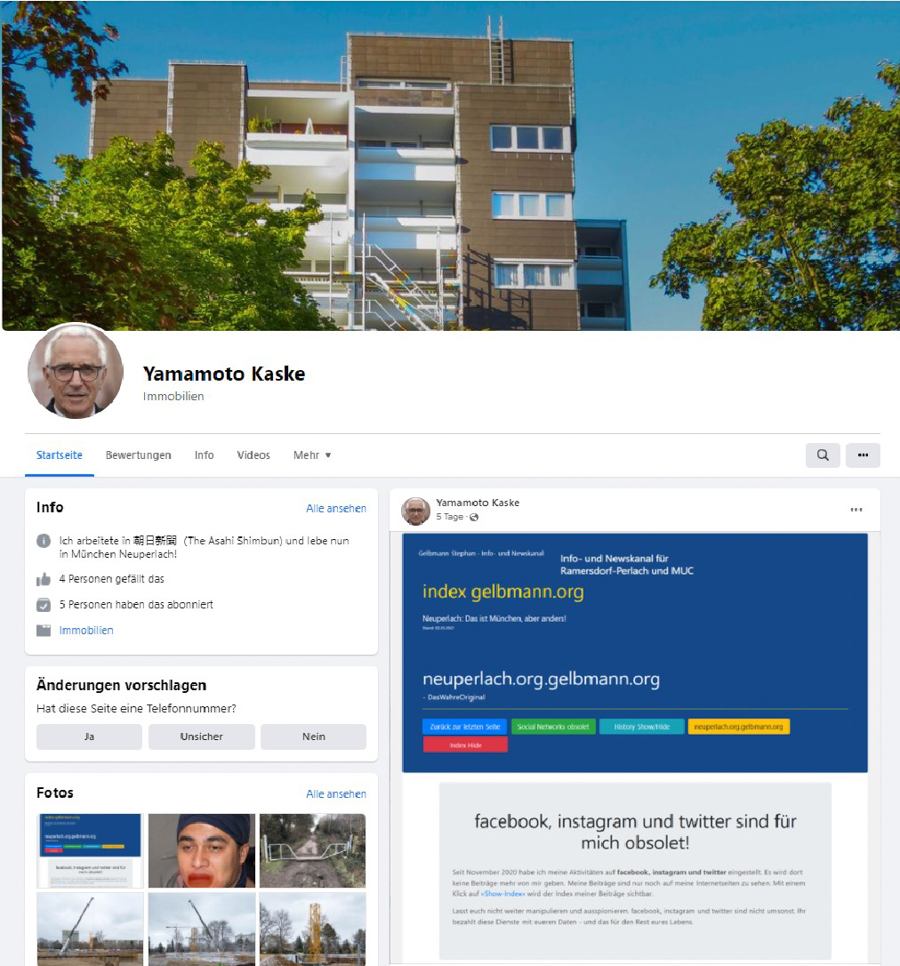 Obsolet-Kranke Posts meines Stalkers