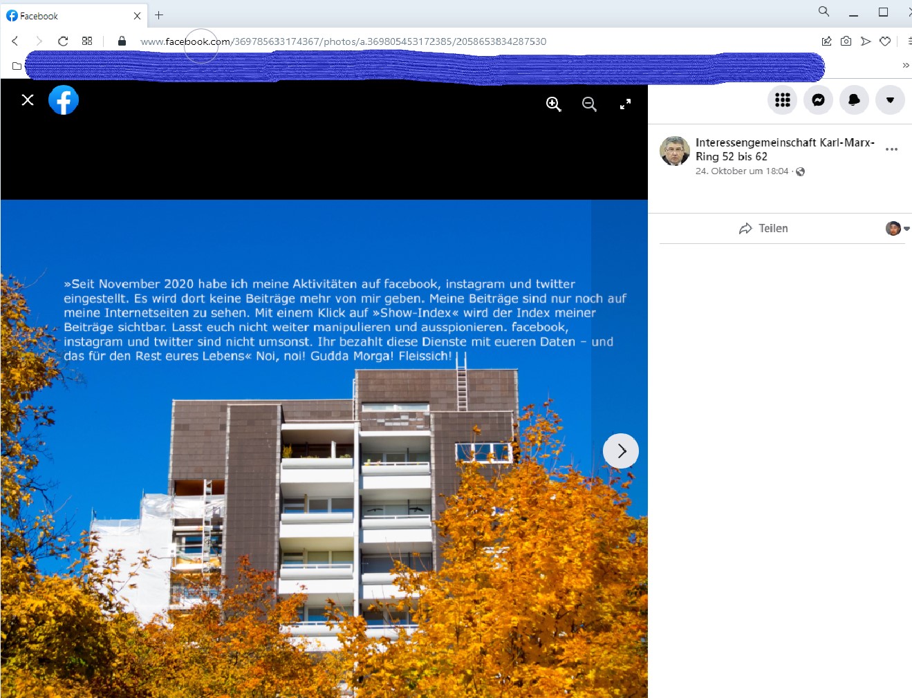 Obsolet-Kranke Posts meines Stalkers