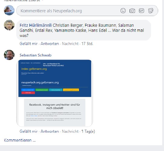 Obsolet-Kranke Posts meines Stalkers