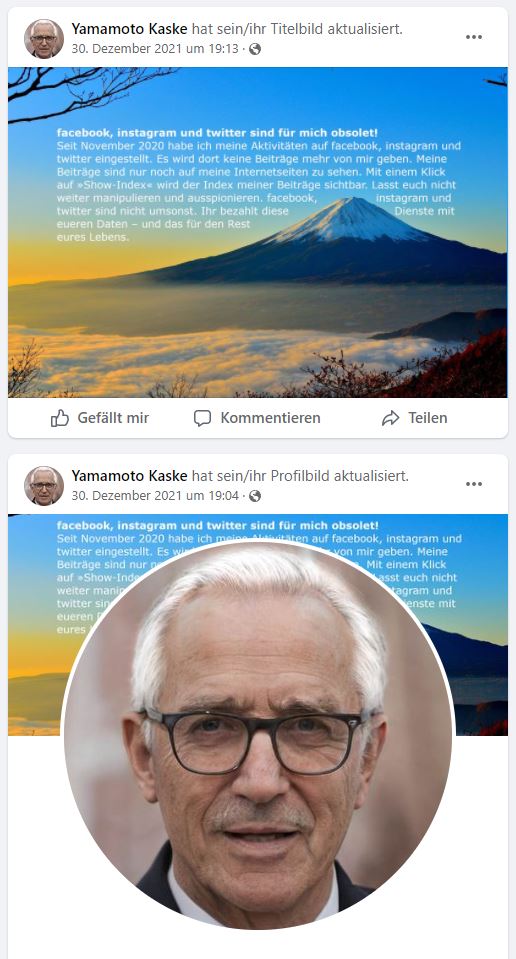 Obsolet-Kranke Posts meines Stalkers
