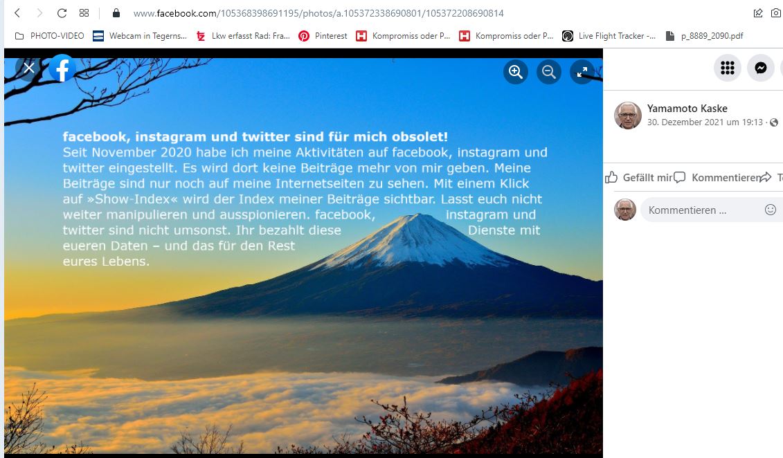Obsolet-Kranke Posts meines Stalkers